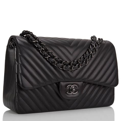 chanel 19 bag so black